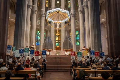 La Sagrada Família celebra una missa per a la comunitat francòfona de Barcelona