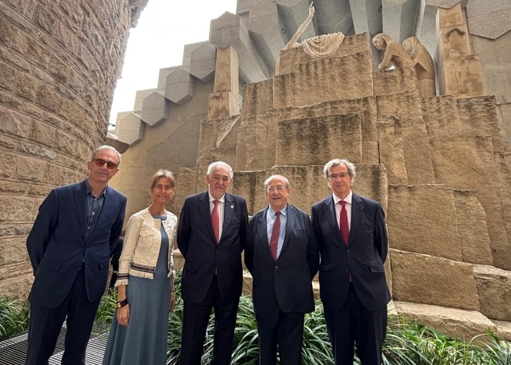El president del Tribunal Constitucional visita la Sagrada Família